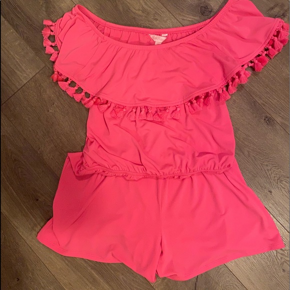 Lilly Pulitzer Pants - Lilly off the shoulder romper